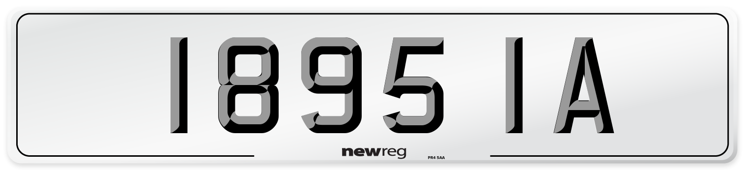 1895 IA Number Plate from New Reg
